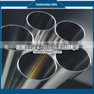 BS1387 1/2 INCH 2.5MM Q235 280-300g/m2 Galvanized round steel pipe