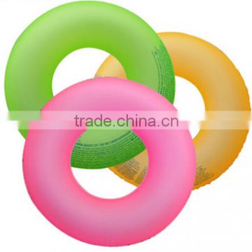 Good design led flashing inflatable swimming ring , led light swim ring