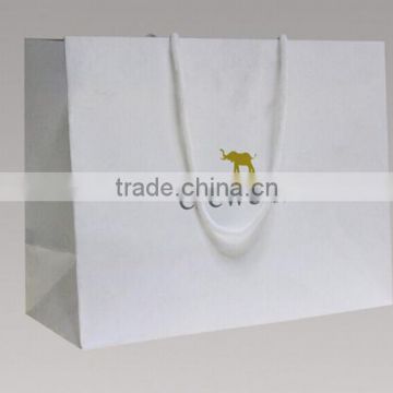 twisted Packaging bag/ white board shopping Bag /handle paper bag