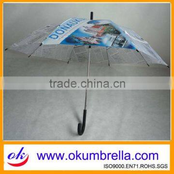 Advertising straight umbrella newspaper umbrella