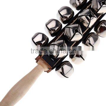 Sleigh Bells Stick Wooden Hand Held With 25 Metal Jingles Ball Percussion Musical Toy for KTV Party Kids Game photo-4