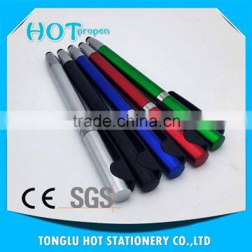 Spray Paint Colored Barrel, Wide Chrome Ring With Black Big Clip,twist Touch Pen photo-3