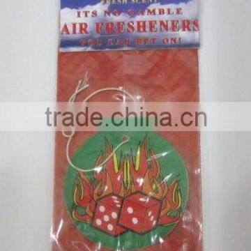 fragrance air freshener card