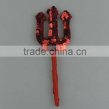 New Red Sequin Devil Horns Fork for Halloween photo-5