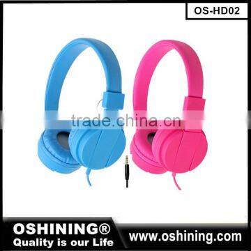 2016 new product mobile accessories earphones mp3 studio mobile phone headsets colorful wired headphones for Kids, music