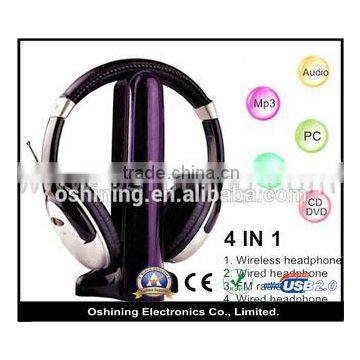 2015 hot selling wholesale high quality wireless bluetooth headphone (OS-MH008)