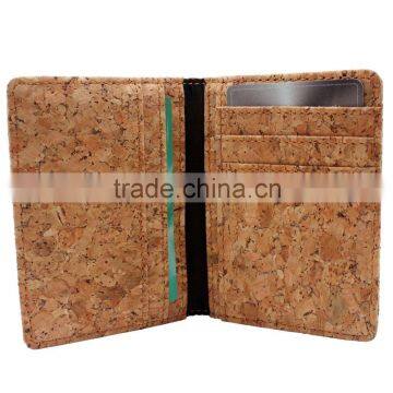 BOSHIHO Eco Friendly Material Cork Leather Fabric Natural Cork Card Holder photo-2