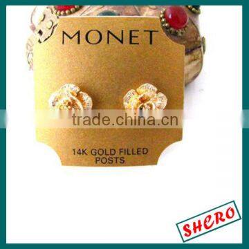 Fashion Luxury Pvc Earring Cards With Special Paper