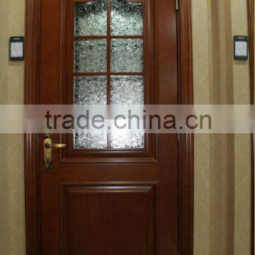 Finger-joint Pine Raised Panel Wooden Door Design