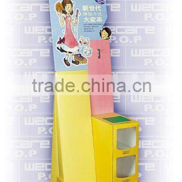 Promotion Paper display stand with pockets