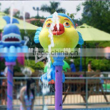 Cartoon features Fiberglass water spray of water play equipment with high quality