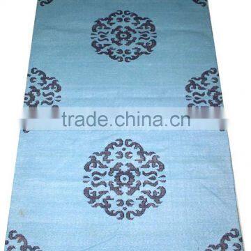 Floral design flat weave cotton dhurrie rugs