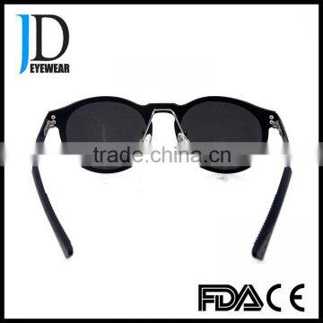 Best Quality Wood Grain Surface Italy Design Round Carbon Fiber Sunglasses photo-5