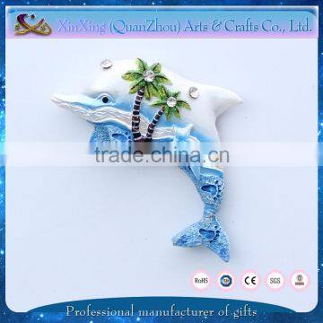 Resin Beach Dolphin Shape Dominican Souvenir Magnet photo-3