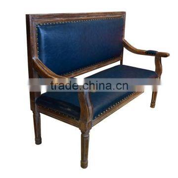 Cheap wood restaurant furniture booth seating sofa