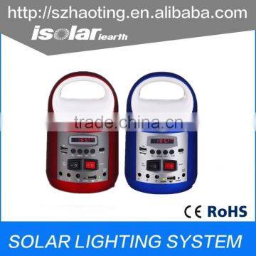 IS-1399S solar power bluetooth speaker with TF/USB and solar panel kits