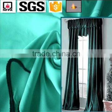 100% polyester flame retardant fabric for blackout curtain