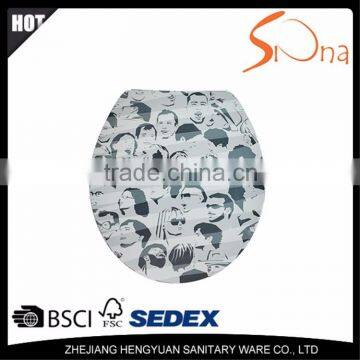 Popular high qulity 18 inch european style soft close toilet seat