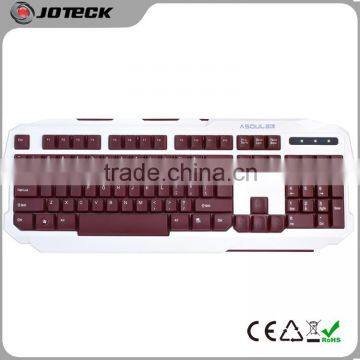 Popular usb standard brand name coloured computer keyboard