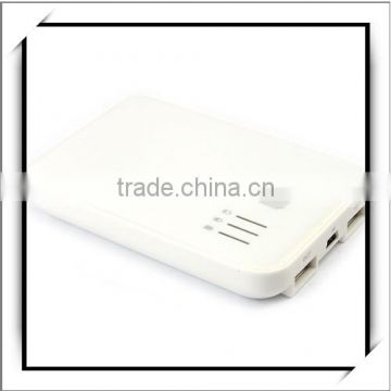 Portable Power Bank Solar Power Bank 5000MAH Smart Power Bank Charger White