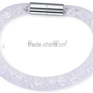 20 Mixed Color Mesh Stardust Bracelet , Magnet Clasp Bracelet Mesh Bracelet for Woman photo-5