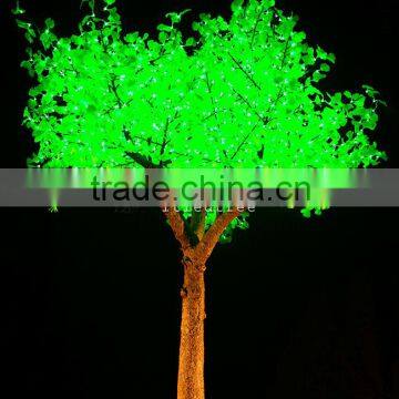 Waterproof ginkgo leaf artificial led light tree