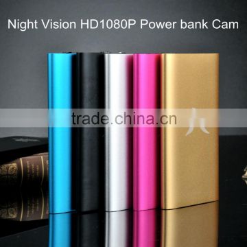 Factory wholesale portable power bank hd 1080p camera hidden camcorder motion detection dvr