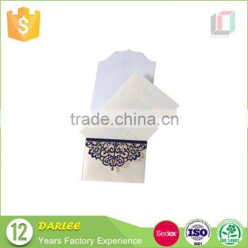 Unique Design Cheap Elegant Hollowed Out Wedding Cards