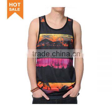 Custom Wholesale Printing Mens Tank Top