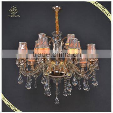 Comtemporary Large Crystal Chandelier Pendant Light, Hanging Candle Light LED Chandelier with Changing Color