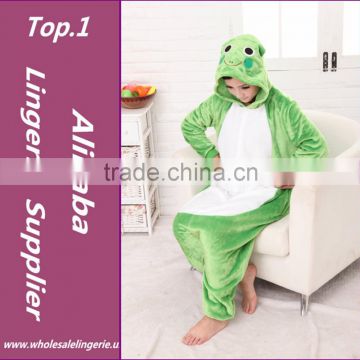 new 2015 wholesale price Japanese style Animal pajamas Frog animal onesie costume polyester fleece animal pajama