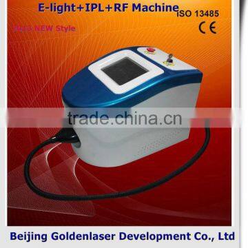 2013 New Style E-light+IPL+RF Machine Www.golden-laser.org/ Handheld Breast Lifting Up And Rechargeable Ipl Hair Removal Machine Skin Rejuvenation