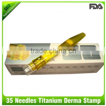 2016 Flagship ! Facial beauty care product - micro needling derma roller 35 needles stamp