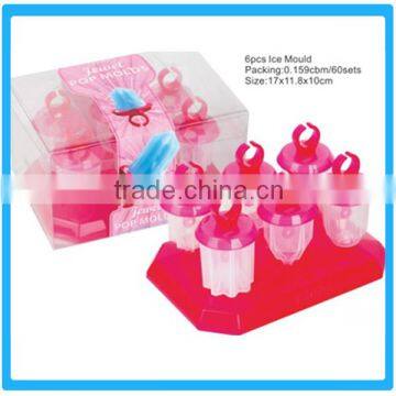 6pcs Ring Shape Ice Mould , Plastic Ice Cream Maker,Cute Ice-Tray Mould , photo-2