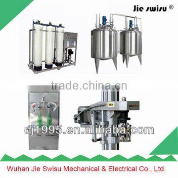 Economic type automatic liquid detergent filling machines production line