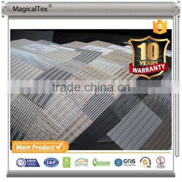 House Double Curtain Roller Blinds Windows Zebra Fabric