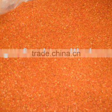 Dried red bell pepper granules