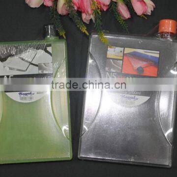 A5 850ml Flat Transparent Memo Plastic Water Bottle, N5 1000ml Flat Transparent Memo Water Bottle photo-2
