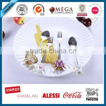 food grade perfect stainless steel cutlery set with polyresin handle