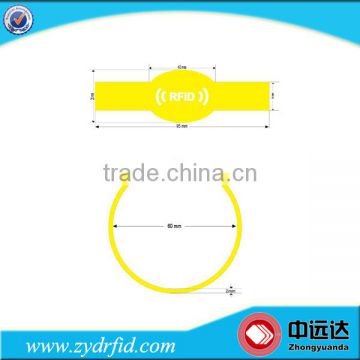 ISO 15693 RFID silicon wristband for library