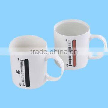 Temperature Color Change Ceramic Cup With Thermometer