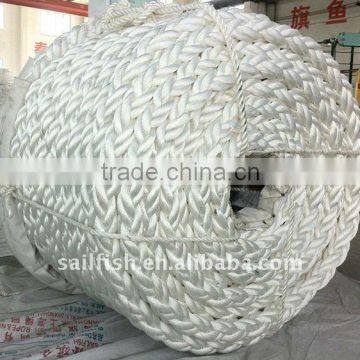 the 8 strand polyester rope /mooring lines