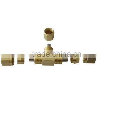964 Union Tee,Air Brake Fittings for Nylon Tube, Brass Valve photo-4