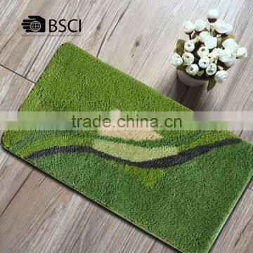 dark green bath mat