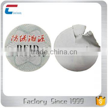 Anti-fake Self Destructive Tamper Proof Disposable Rfid Nfc Antenna Chip Label Tags photo-2