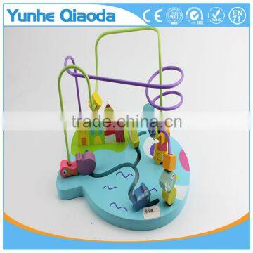 Early Learning Wooden Play Toys the Mouse Beads Maze photo-2