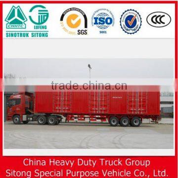 50ton 60ton 3 Axles Steel Van Semi Trailer/Box Container Semi Trailer photo-4