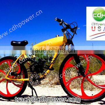 complete bicycle, bicycle with alum gas tank built frame, already in warehouse