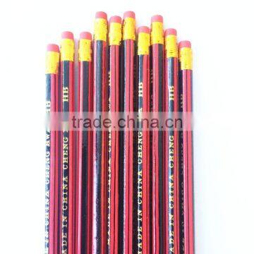 Hexagon HB Pencil, 7" HB Black Lead Pencil With Eraser photo-3