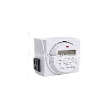 7-Day Dual Outlet Digital Timer for grow tent Digital Timer, Dual Outlets